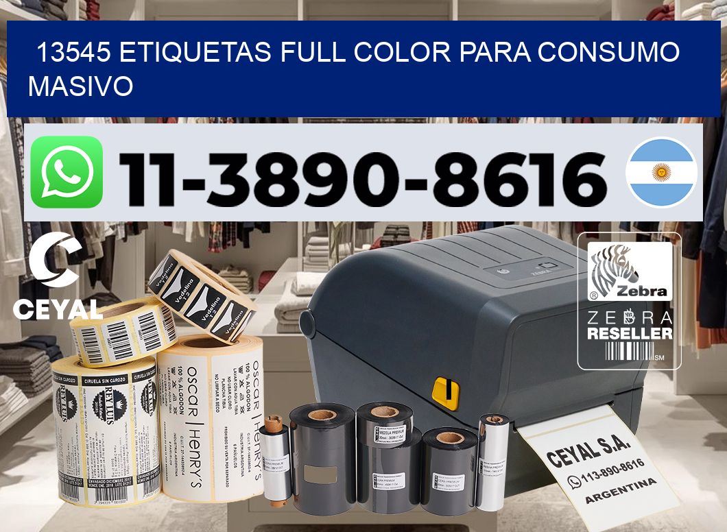 13545 Etiquetas full color para consumo masivo
