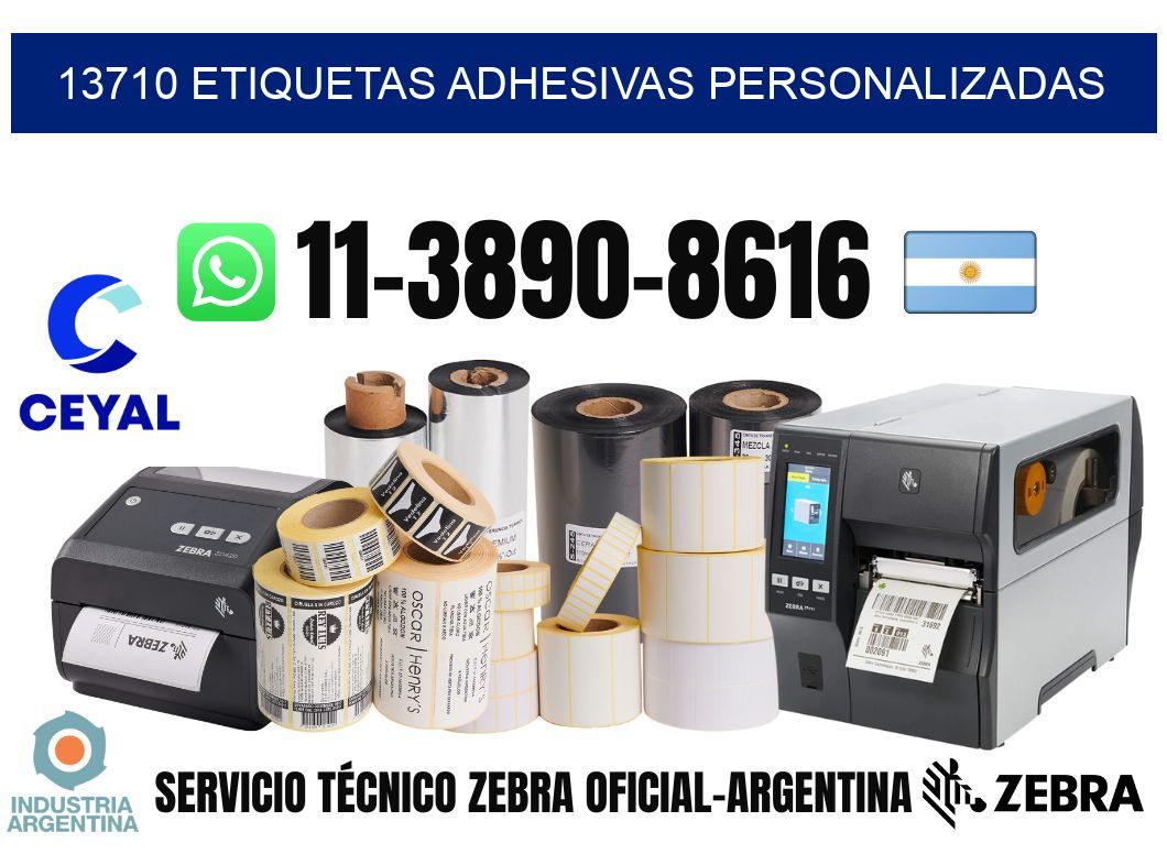 13710 Etiquetas adhesivas personalizadas