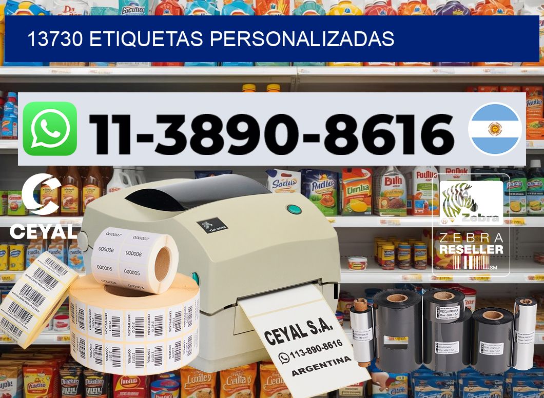 13730 etiquetas personalizadas
