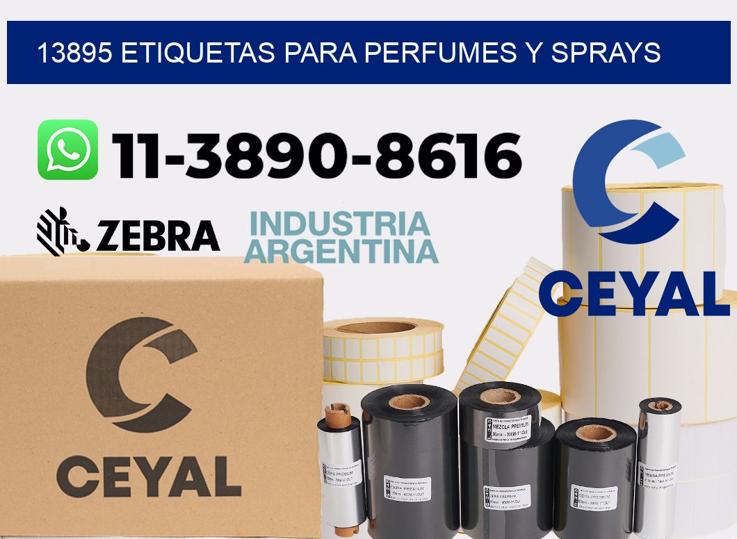 13895 Etiquetas para perfumes y sprays
