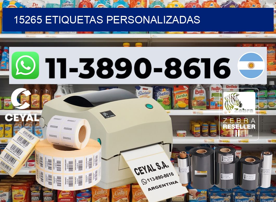 15265 etiquetas personalizadas