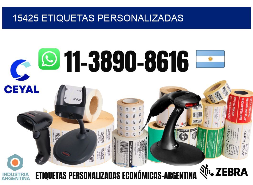 15425 etiquetas personalizadas