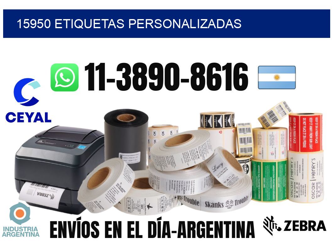 15950 etiquetas personalizadas