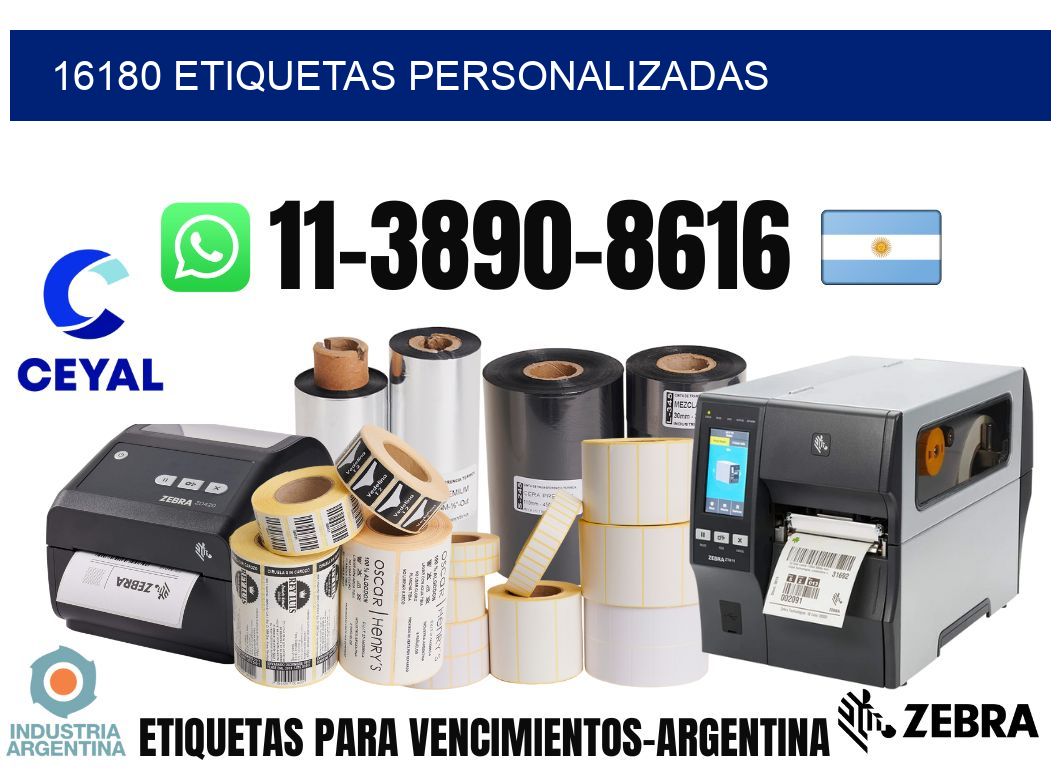 16180 etiquetas personalizadas