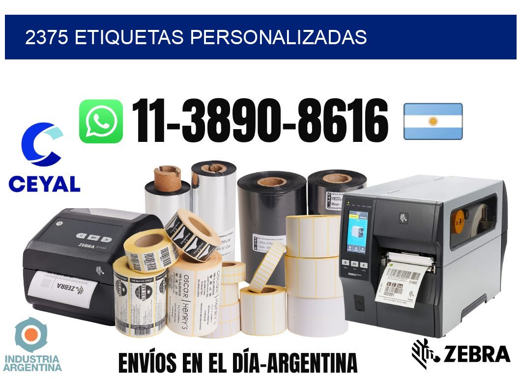 2375 etiquetas personalizadas