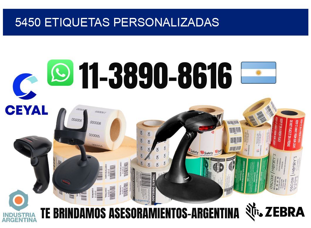 5450 etiquetas personalizadas