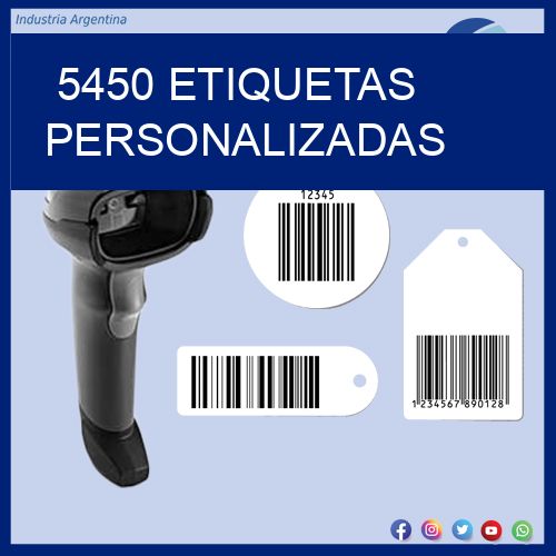 5450 etiquetas personalizadas