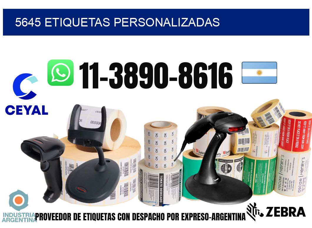 5645 etiquetas personalizadas