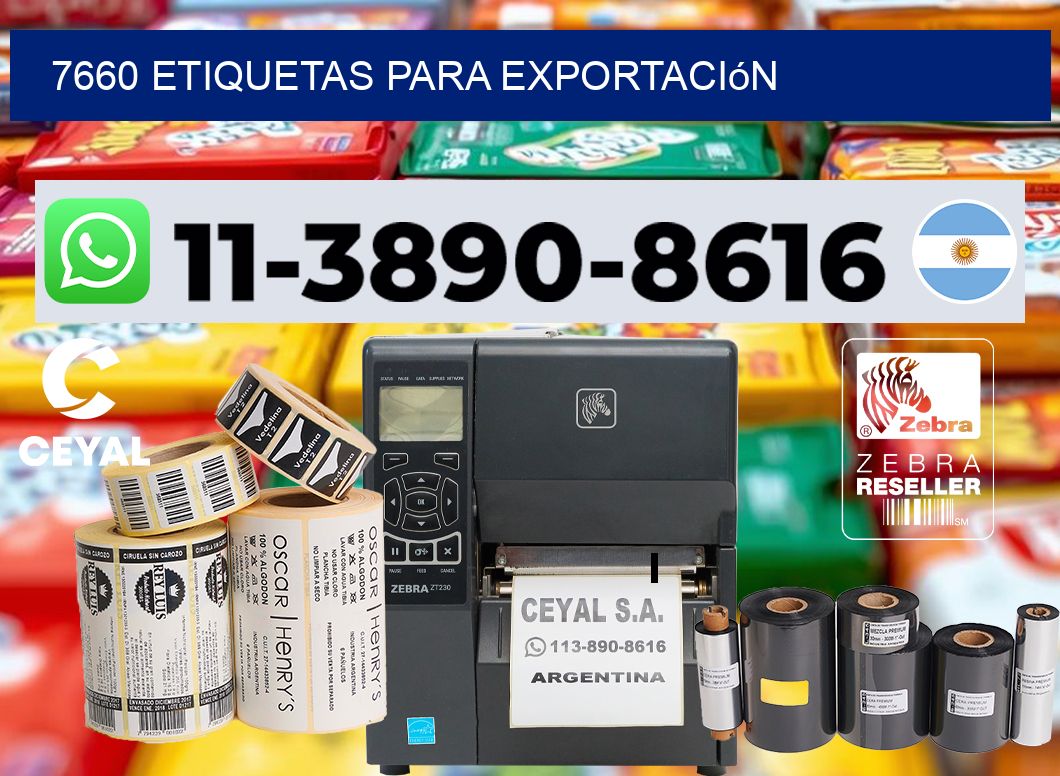 7660 Etiquetas para exportación