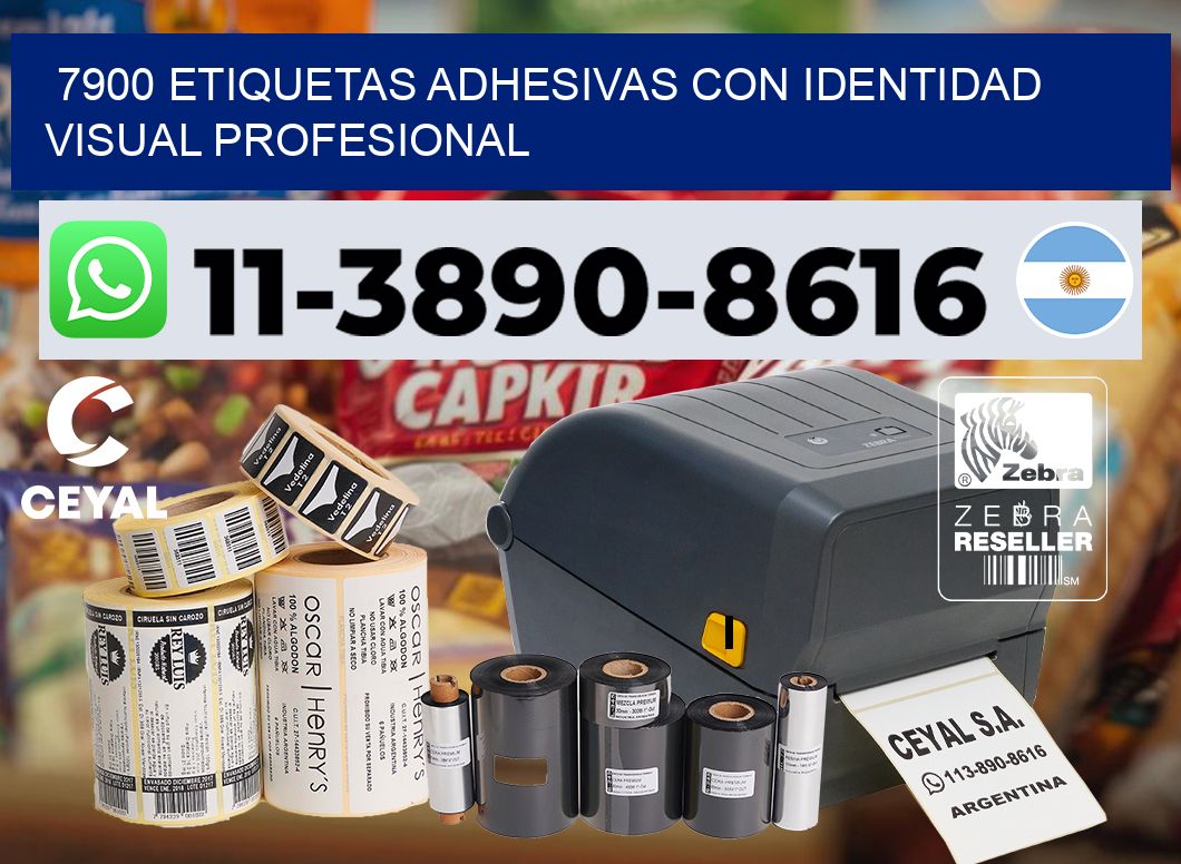7900 Etiquetas adhesivas con identidad visual profesional