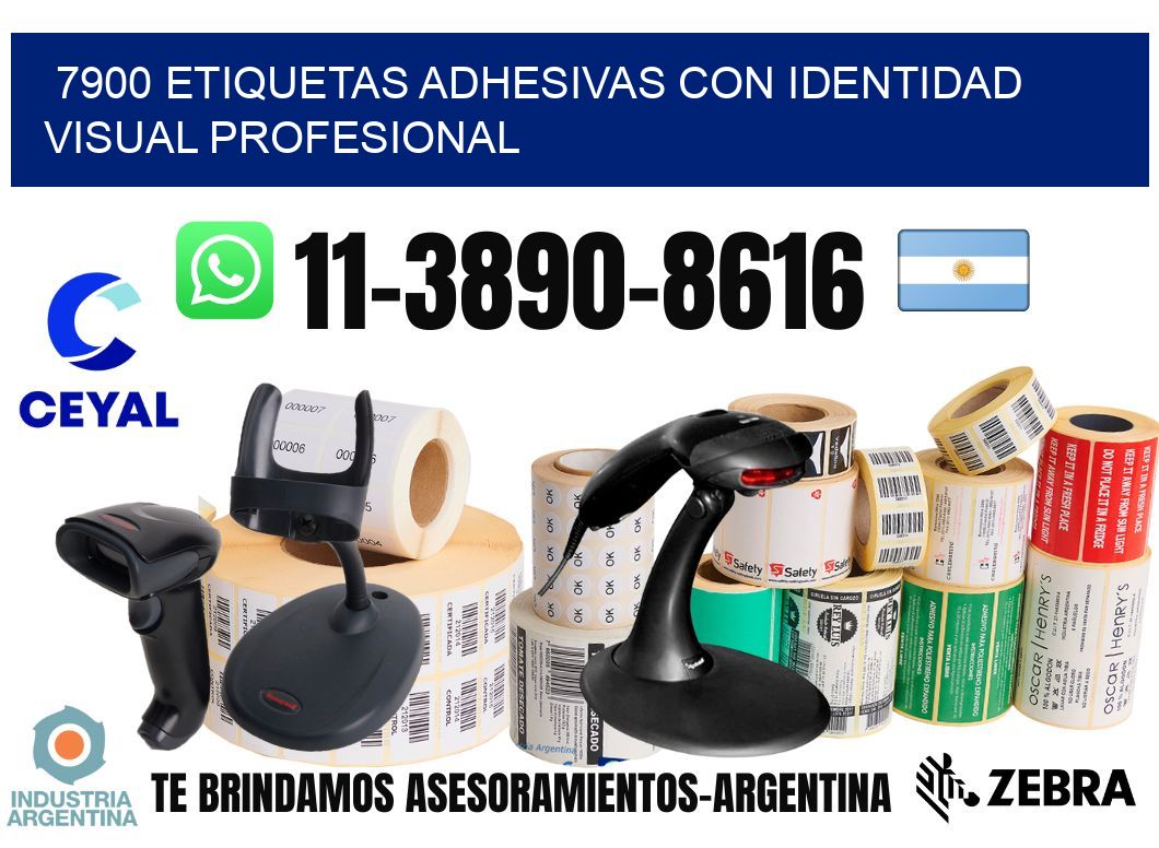 7900 Etiquetas adhesivas con identidad visual profesional