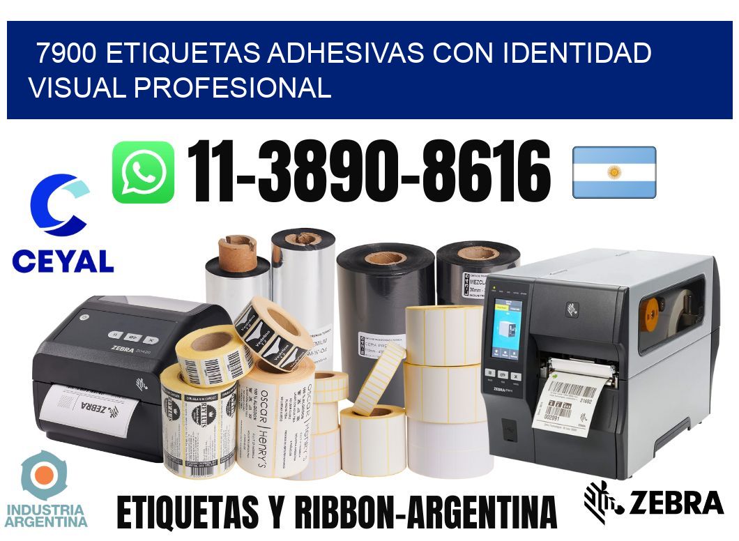 7900 Etiquetas adhesivas con identidad visual profesional