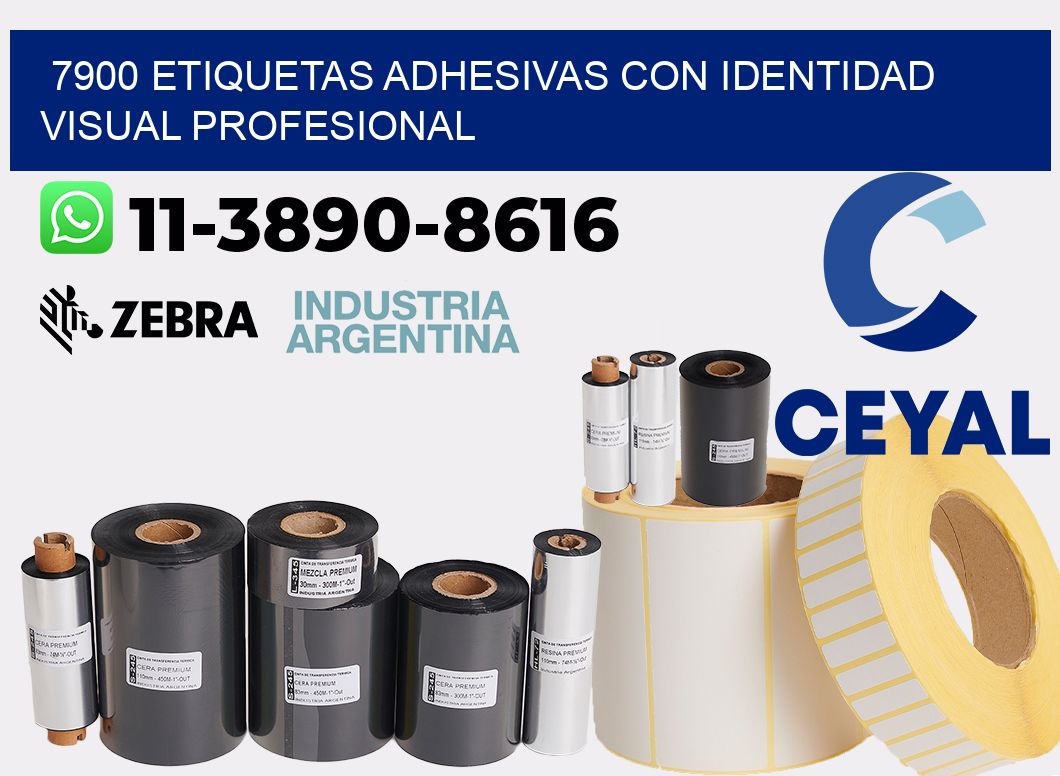 7900 Etiquetas adhesivas con identidad visual profesional