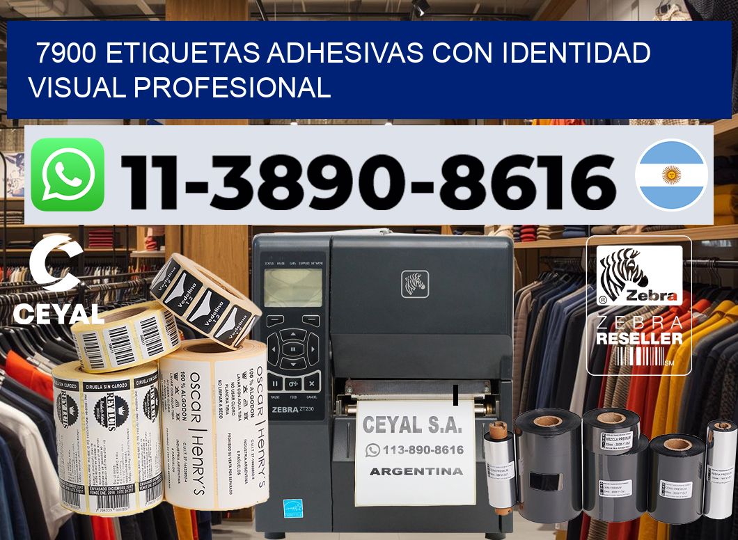7900 Etiquetas adhesivas con identidad visual profesional
