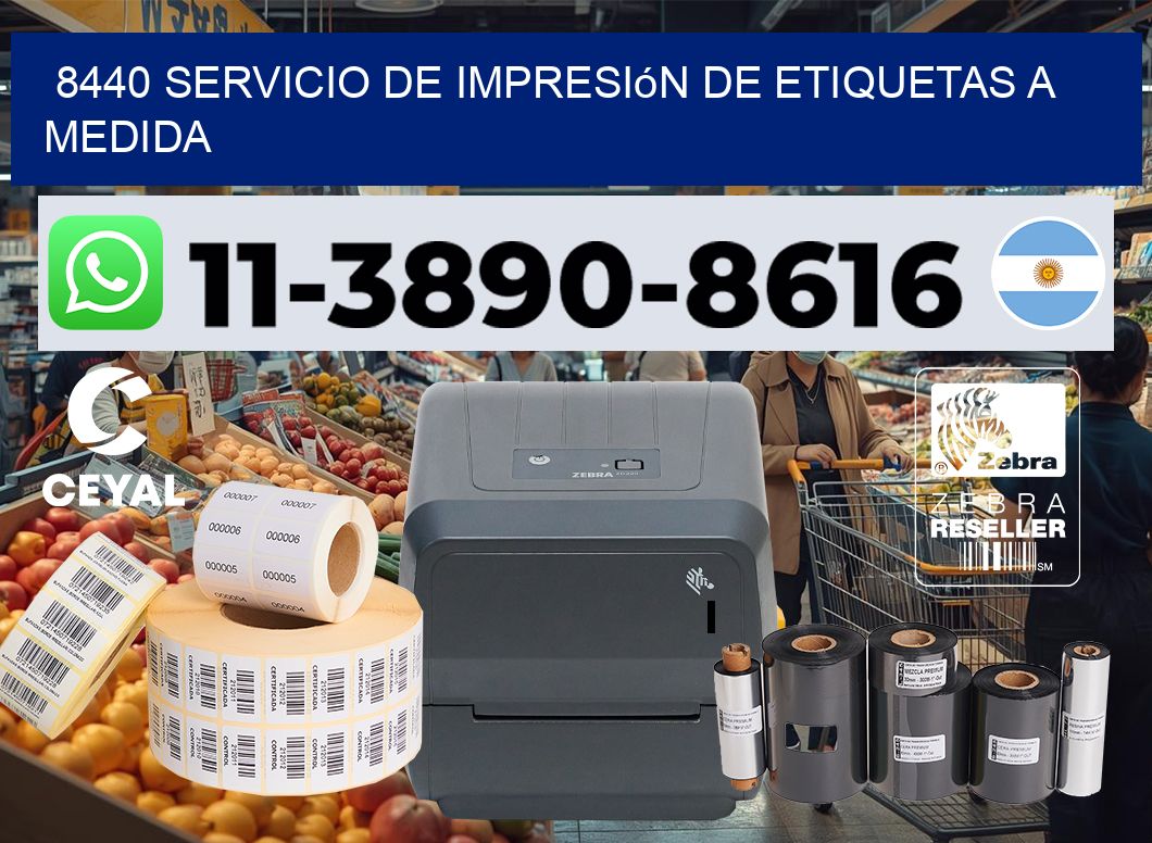 8440 Servicio de impresión de etiquetas a medida
