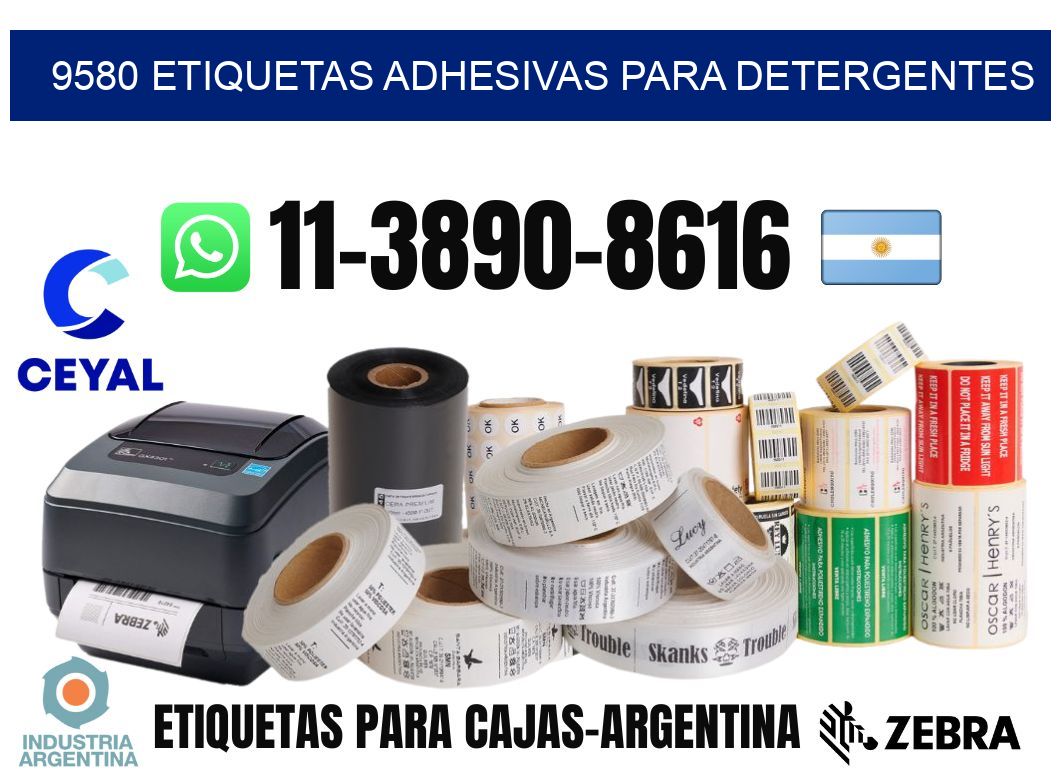 9580 Etiquetas adhesivas para detergentes