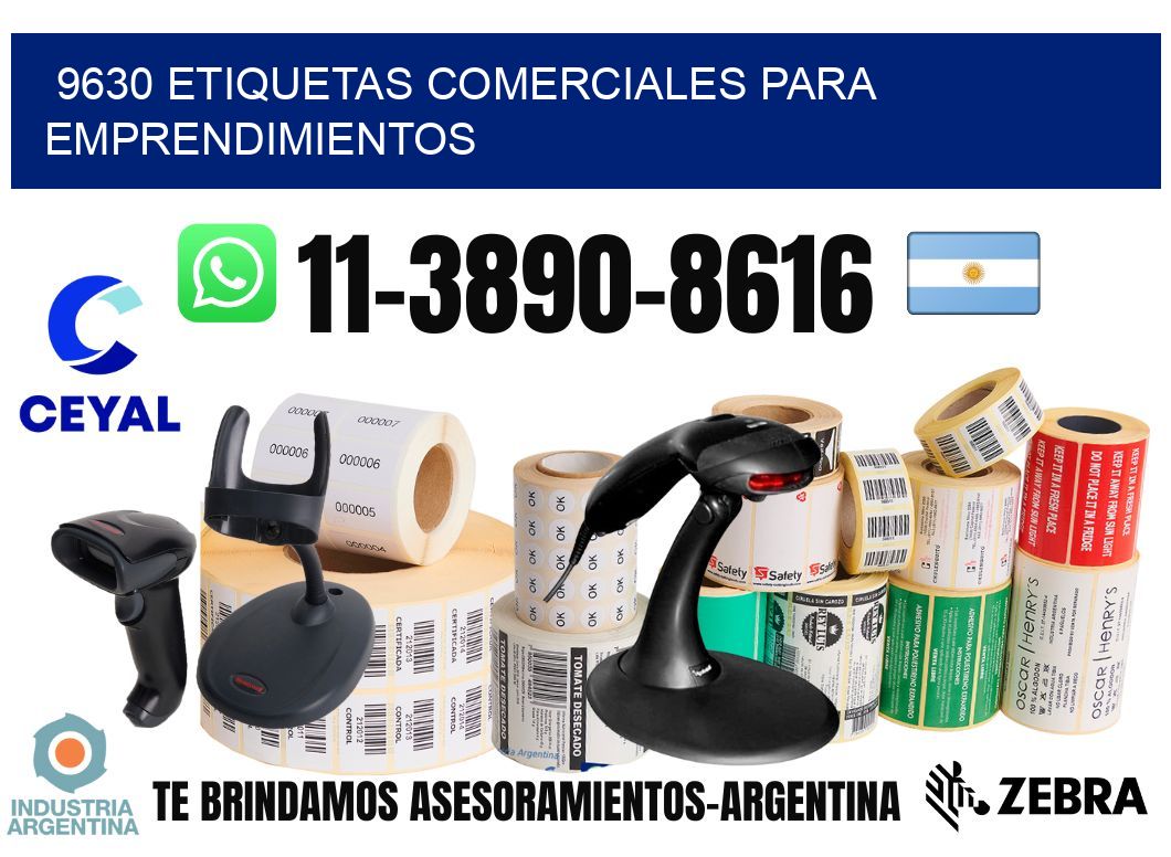 9630 Etiquetas comerciales para emprendimientos