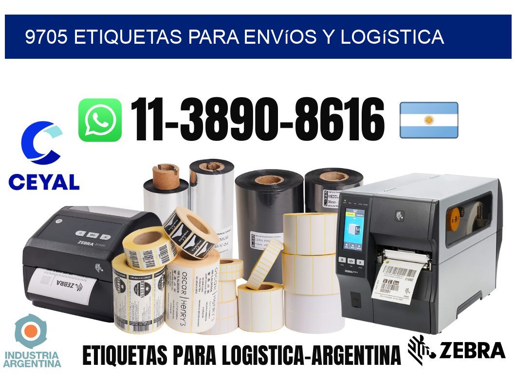 9705 Etiquetas para envíos y logística