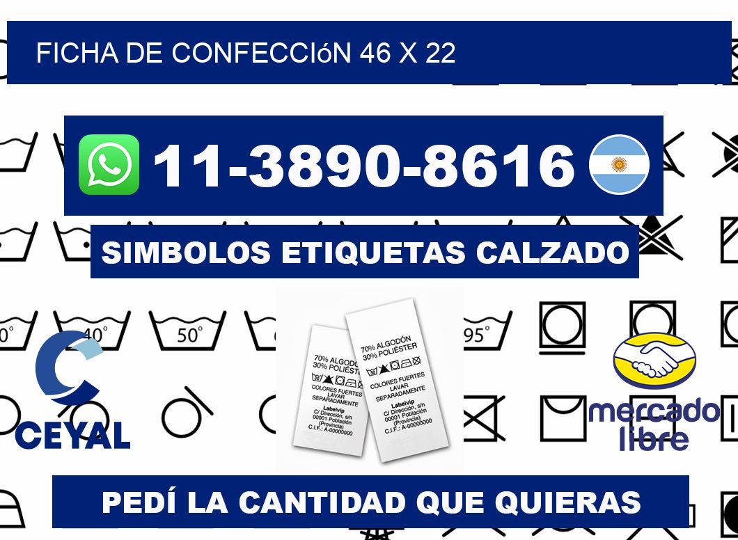 Ficha de confección 46 x 22