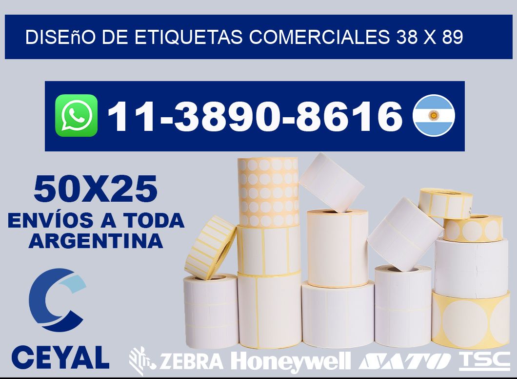 diseño de etiquetas comerciales 38 x 89
