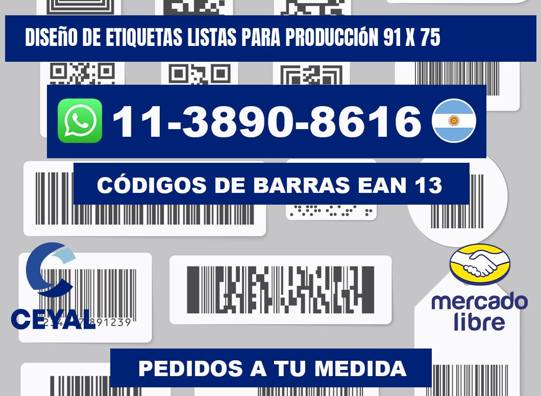 diseño de etiquetas listas para producción 91 x 75