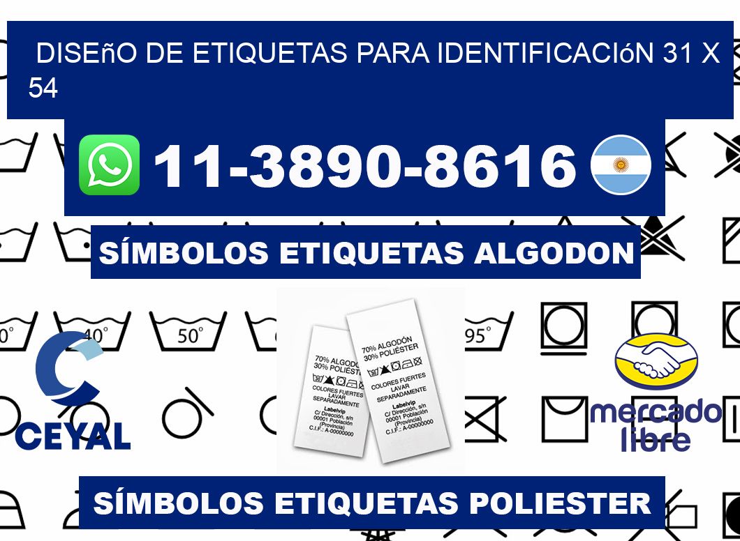diseño de etiquetas para identificación 31 x 54