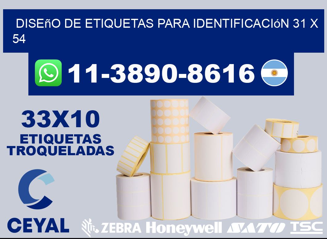 diseño de etiquetas para identificación 31 x 54