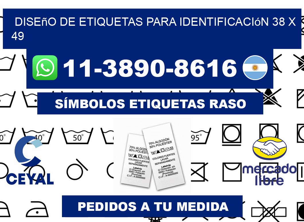 diseño de etiquetas para identificación 38 x 49