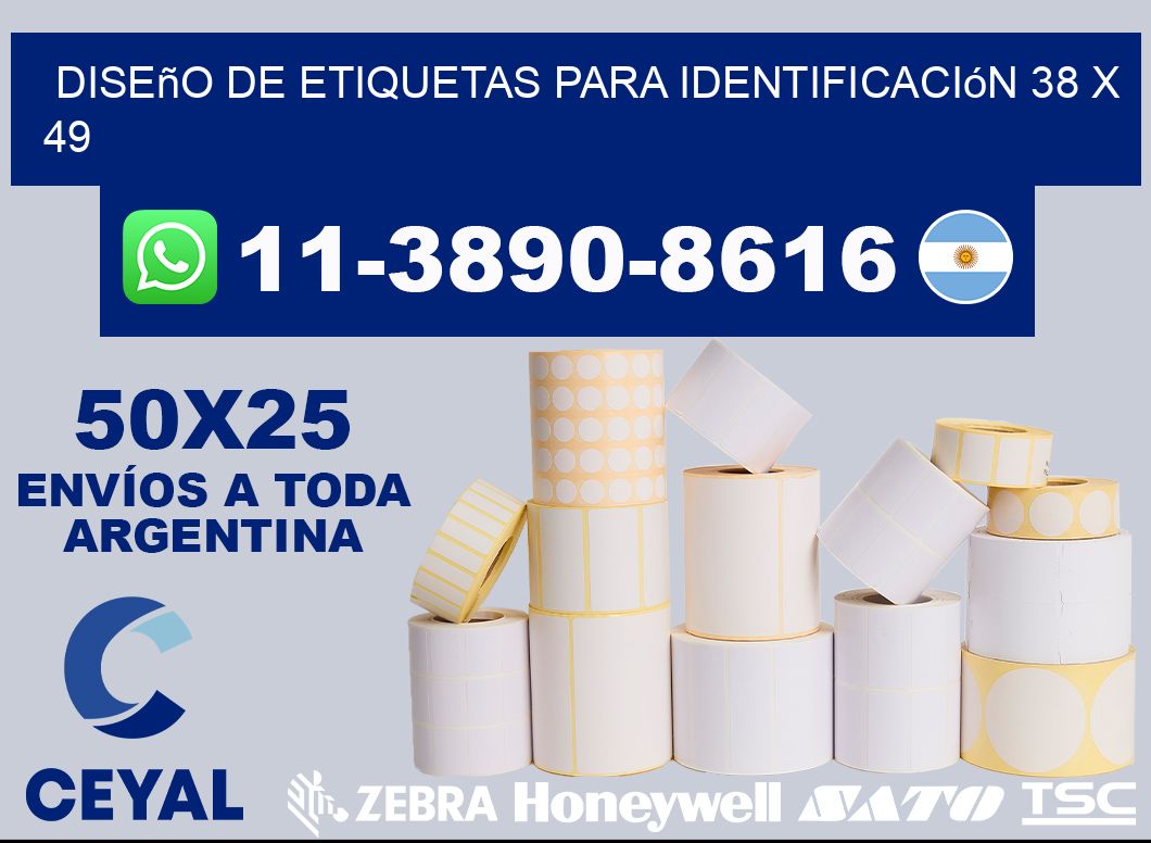 diseño de etiquetas para identificación 38 x 49