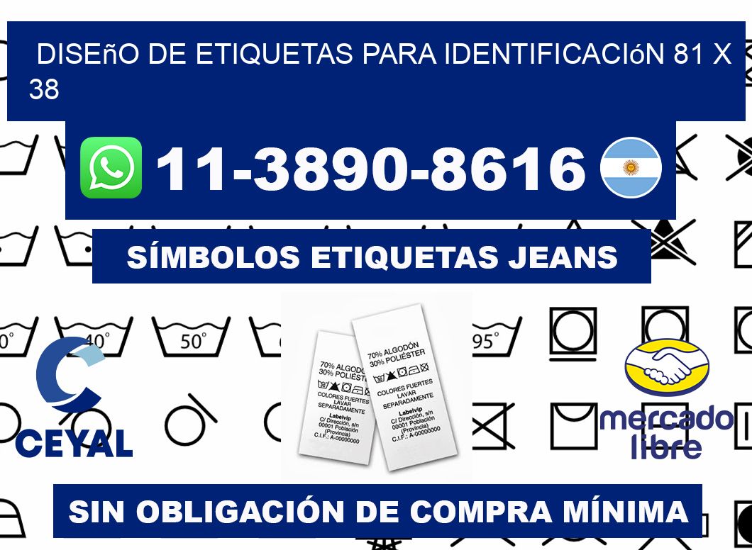 diseño de etiquetas para identificación 81 x 38