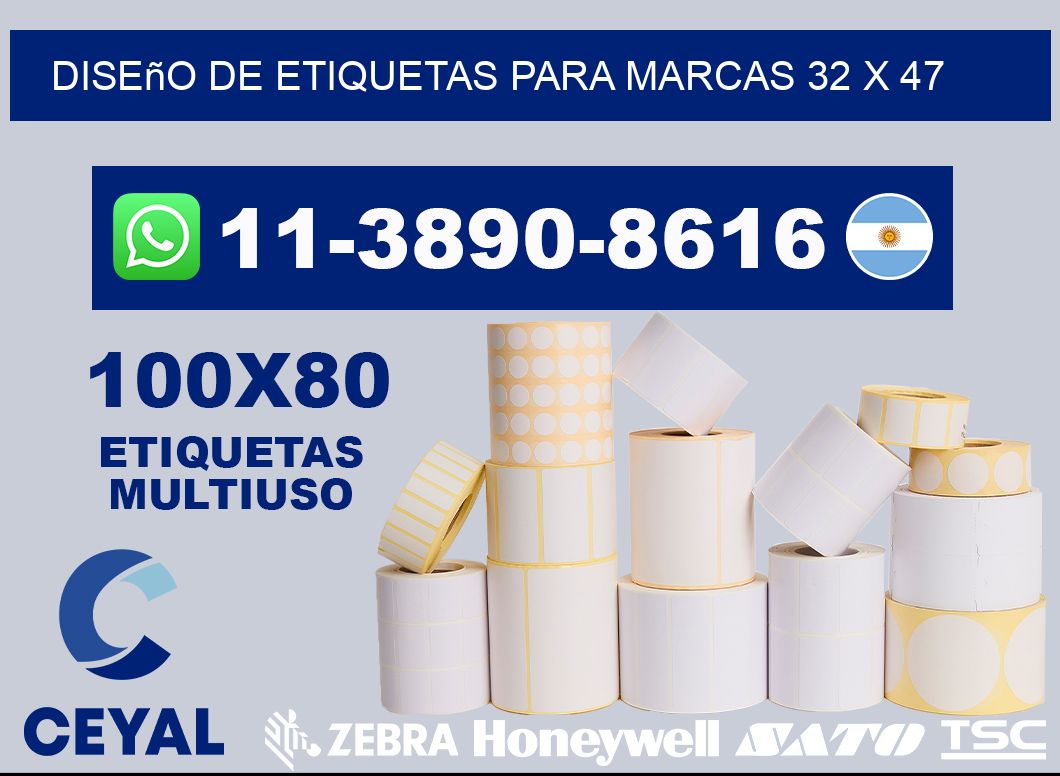 diseño de etiquetas para marcas 32 x 47