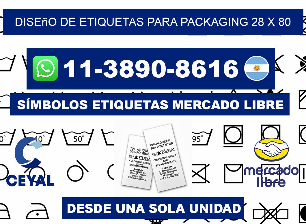 diseño de etiquetas para packaging 28 x 80
