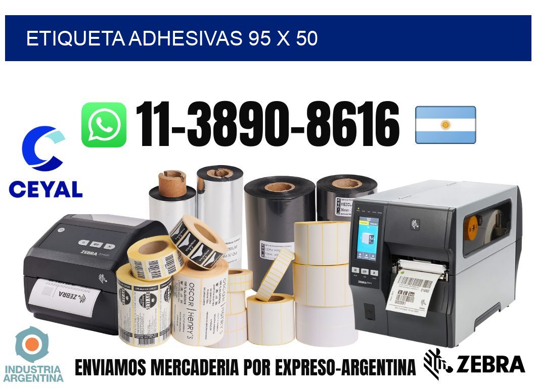 etiqueta adhesivas 95 x 50