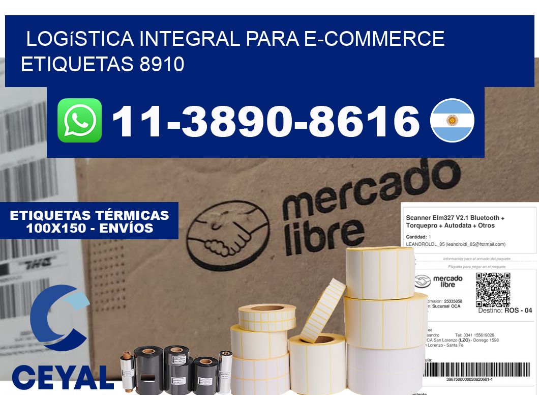 Logística integral para e-commerce etiquetas 8910
