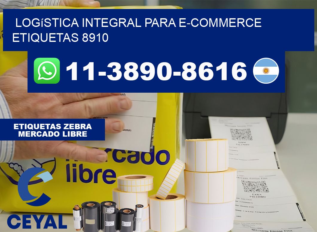 Logística integral para e-commerce  etiquetas 8910