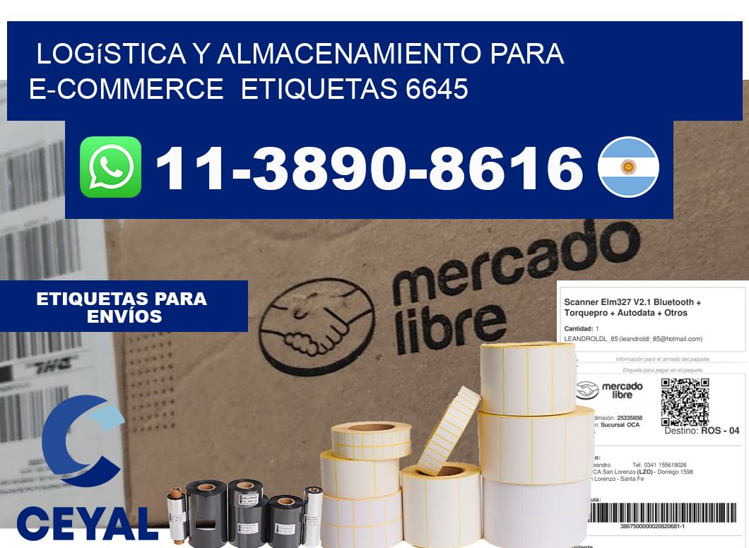 Logística y almacenamiento para e-commerce  etiquetas 6645