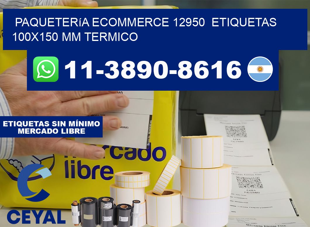 Paquetería eCommerce 12950  etiquetas 100×150 mm termico