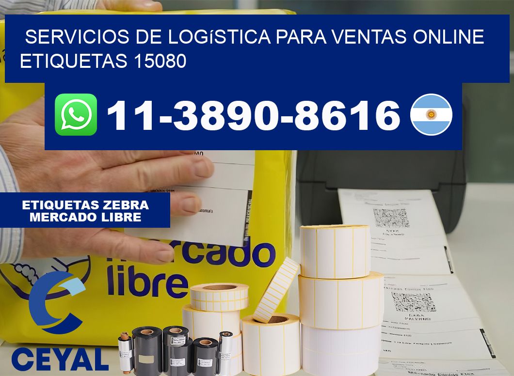Servicios de logística para ventas online  etiquetas 15080