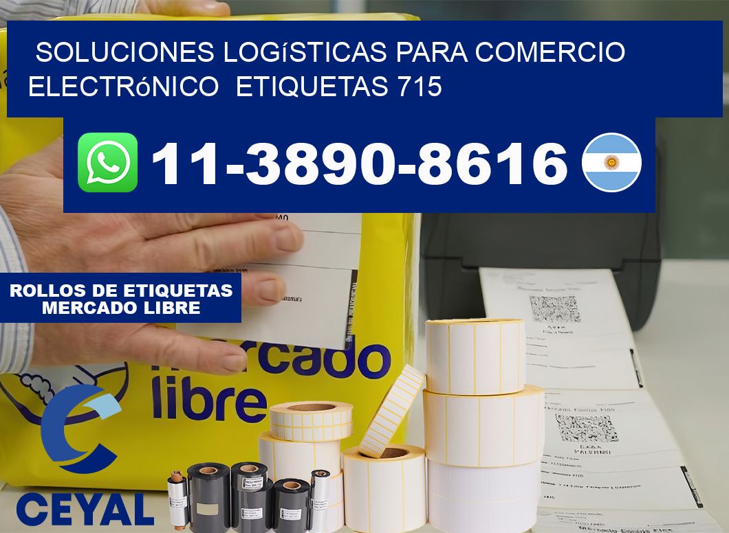 Soluciones logísticas para comercio electrónico  etiquetas 715