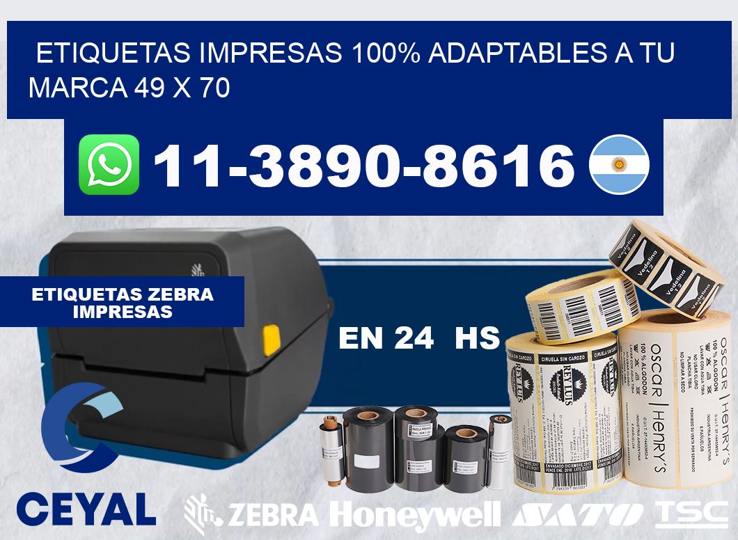 etiquetas impresas 100% adaptables a tu marca 49 x 70