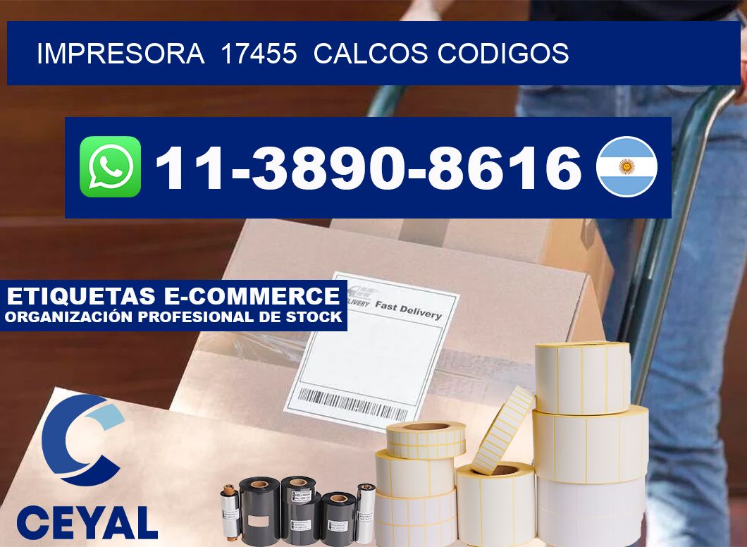 impresora  17455  calcos codigos