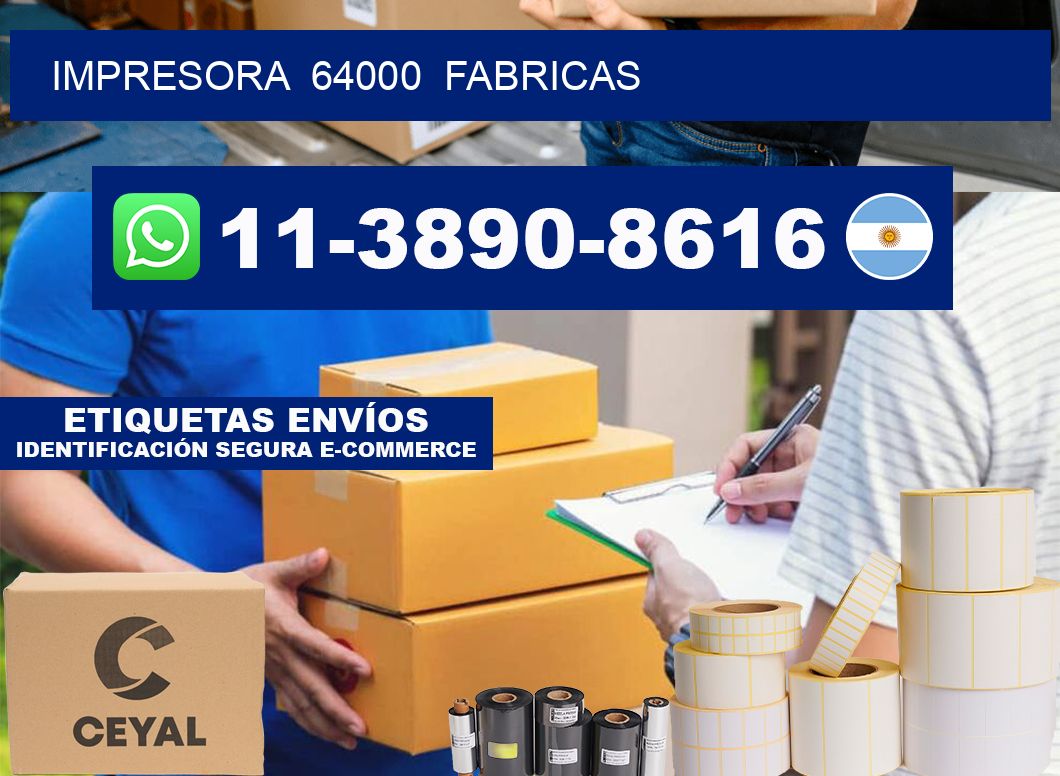 impresora  64000  fabricas