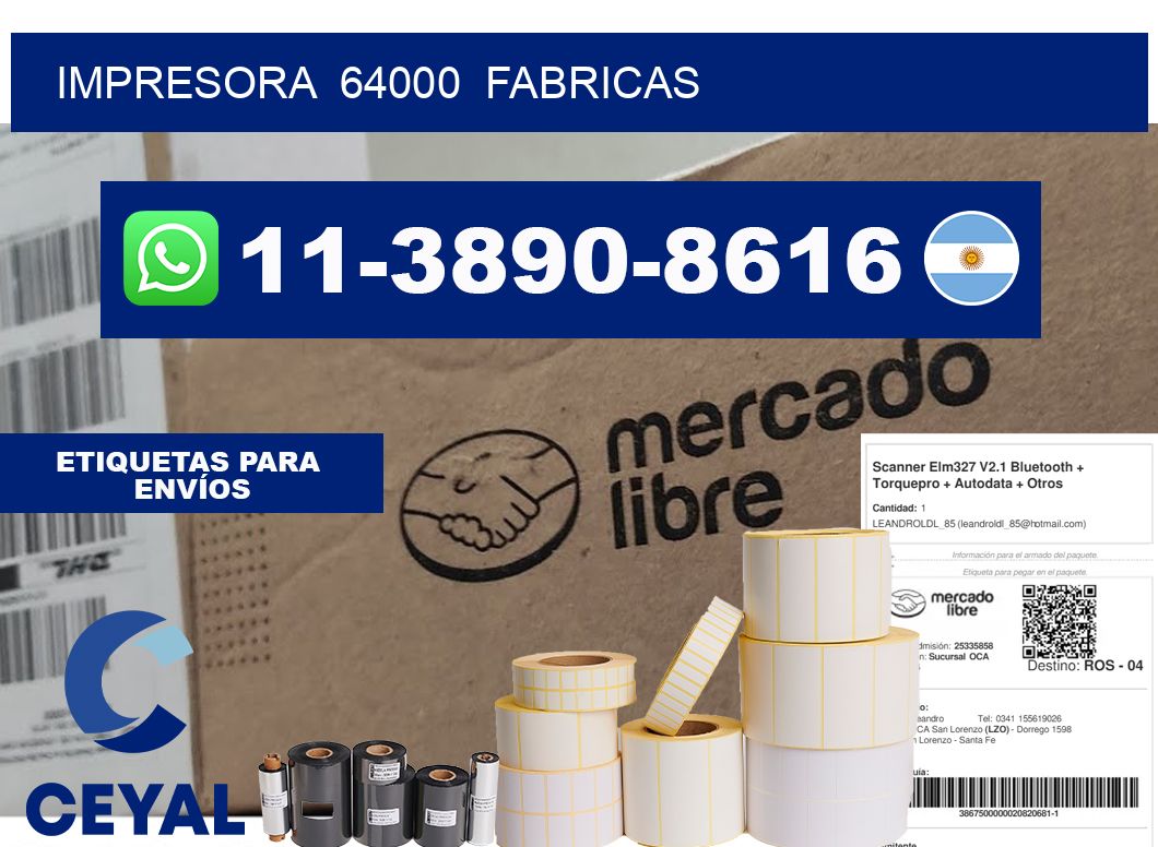 impresora  64000  fabricas