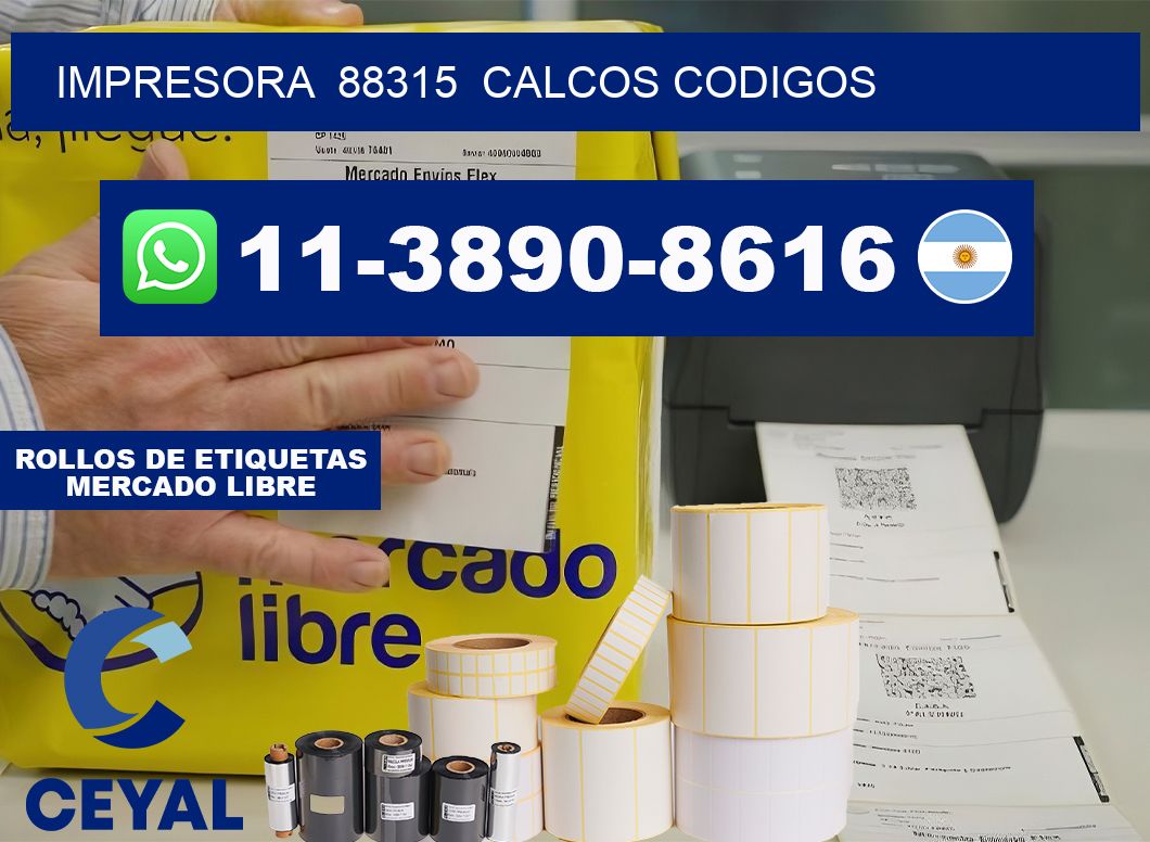impresora 88315 calcos codigos