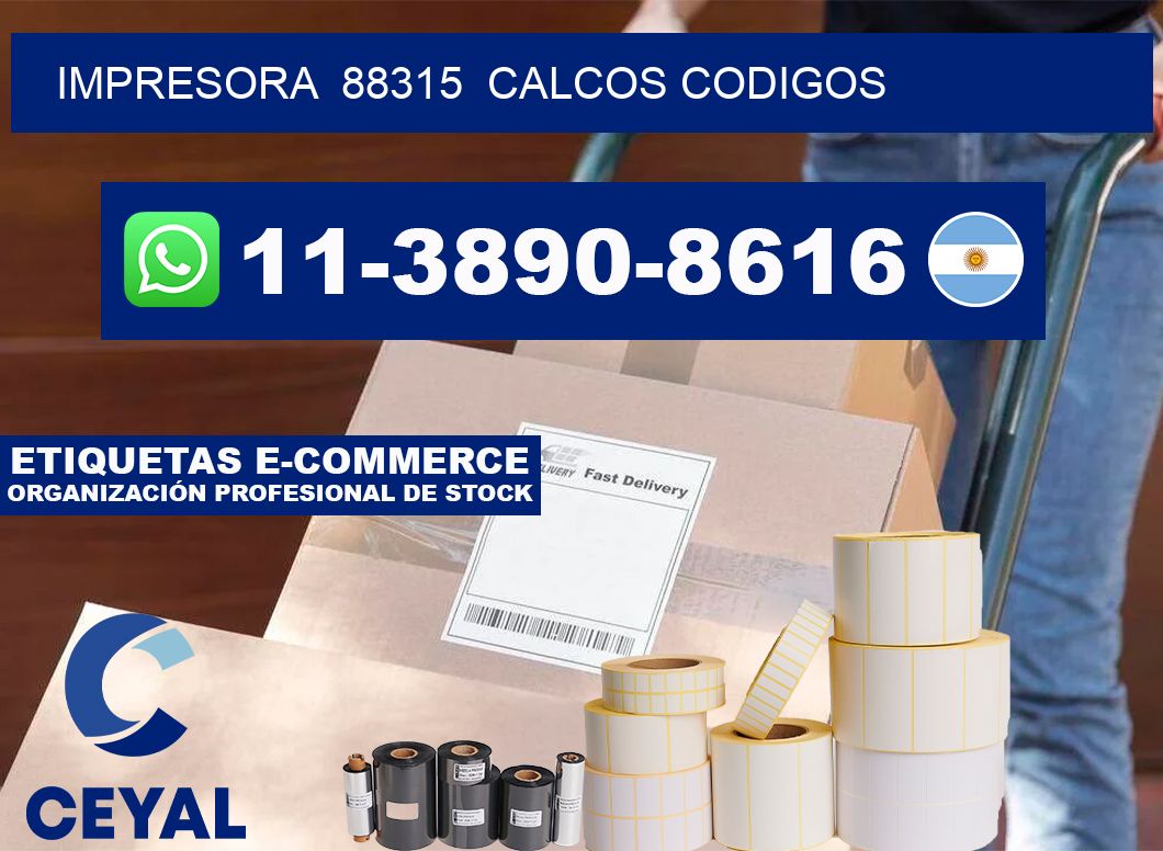 impresora  88315  calcos codigos