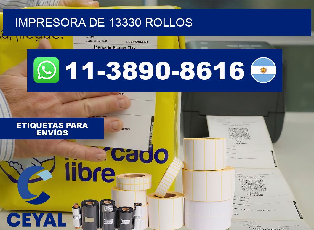 impresora de 13330 rollos