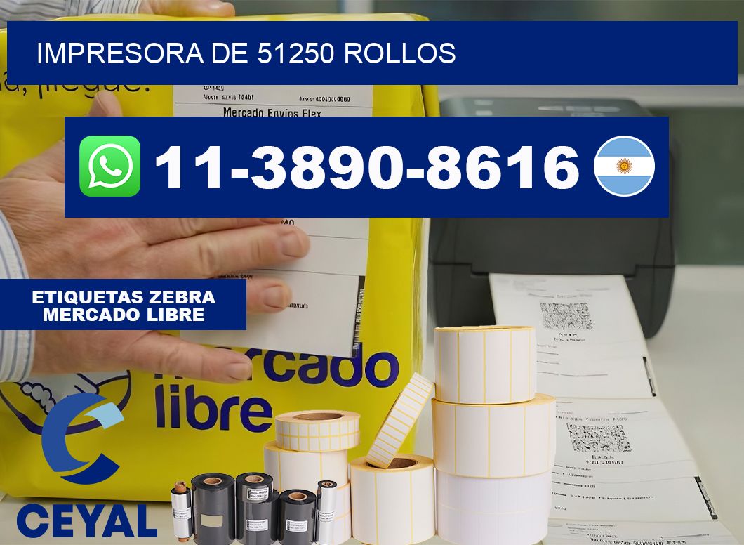 impresora de 51250 rollos