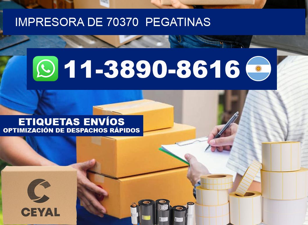 impresora de 70370  pegatinas