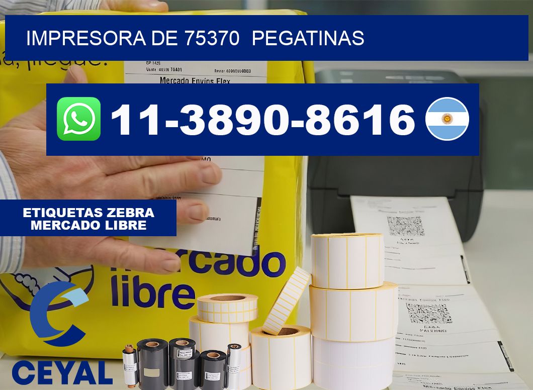impresora de 75370  pegatinas
