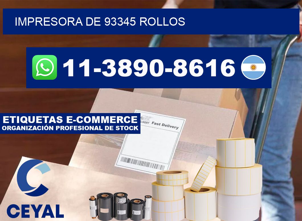 impresora de 93345 rollos